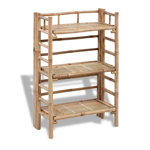 vidaXL 3-tier Bamboo Plant Rack