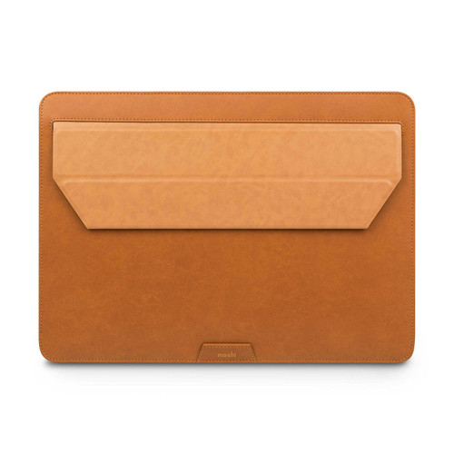 MOSHI Muse 13" 3-in-1 Slim Laptop Sleeve and Stand - Caramel Brown