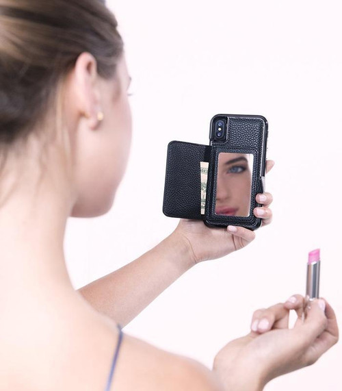 CASE-MATE Compact Mirror Case for iPhone XS/X Black