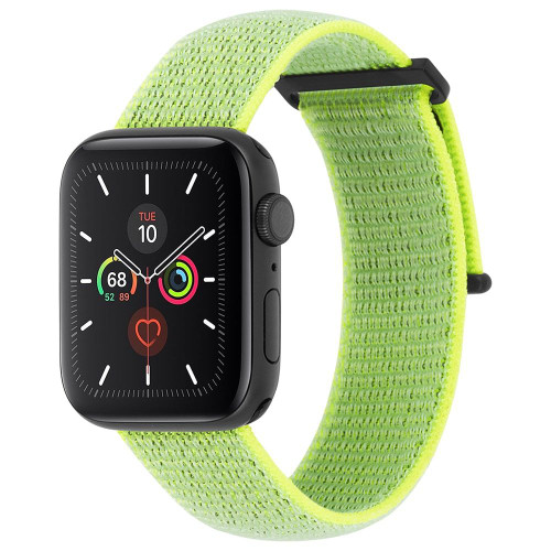 CASE-MATE 42-44mm Apple Watch Nylon Band for Series 1-8 & SE - Reflective Neon