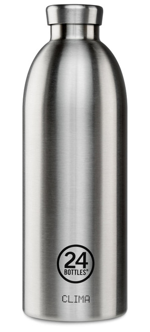 24BOTTLES Clima Double Walled Stainless Steel Water Bottle - 850ml - Steel