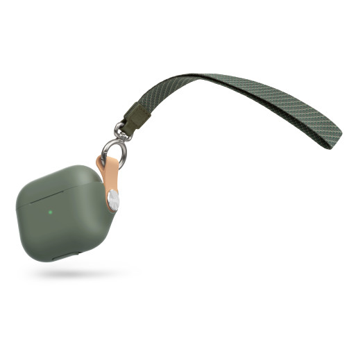 MOSHI Pebbo AirPods Gen 3 Case with Detachable Wrist Strap - Mint Green