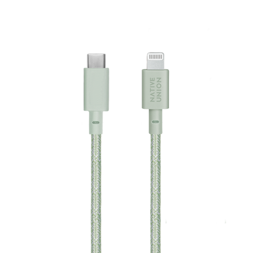 NATIVE UNION Belt USB-C to Lightning Charging Cable - 3M - Sage