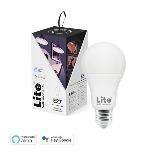 LITE BULB MOMENT A60 RGB LED Lamp 2700-6500K E27 8.5 Watts WiFi & Bluetooth - 1