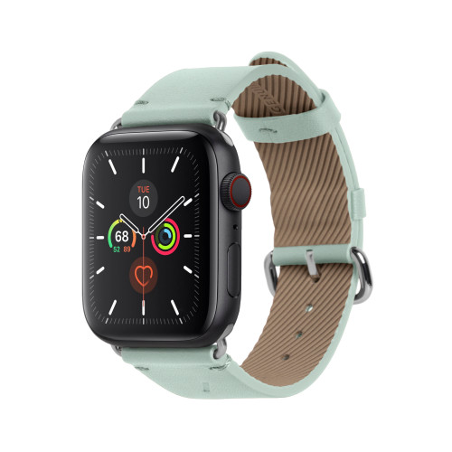 NATIVE UNION Classic Strap for Apple Watch Series 1-8 & SE 42/44mm Genuine Ital-Green / Smart Watch Cases & Straps / New