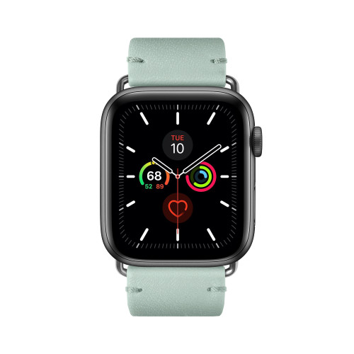 NATIVE UNION Classic Strap for Apple Watch Series 1-8 & SE 42/44mm Genuine Ital-Green / Smart Watch Cases & Straps / New