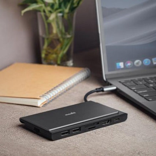 MOSHI Symbus Mini 7-in-1 Portable USB-C HUB - Gray MOSHI Symbus Mini 7-in-1 Portable USB-C HUB - Gray