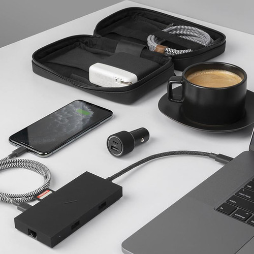 NATIVE UNION Type-C Smart Hub 7-in-1 Adapter w/ 2x USB 3.0, USB-C PD, HDMI, Mic NATIVE UNION Type-C Smart Hub 7-in-1 Adapter w/ 2x USB 3.0, USB-C PD, HDMI, Mic