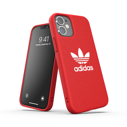 ADIDAS iPhone 12 Mini - Moulded Canvas Case - Scarlet