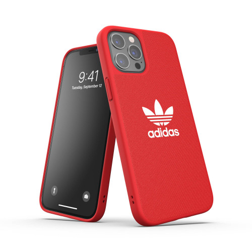 ADIDAS iPhone 12 Pro Max - Moulded Canvas Case - Scarlet