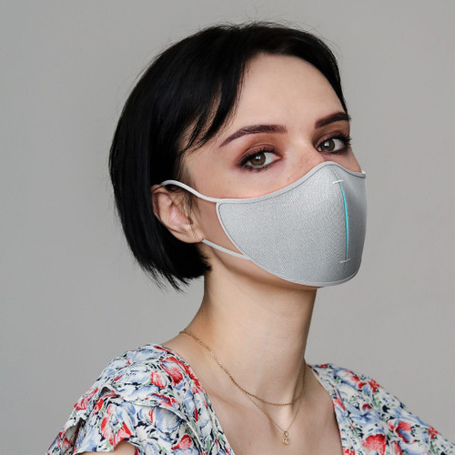XD-Design ViralOff Protection Mask Set (1 Mask, 5 Filters, 1 Pouch) - Silver