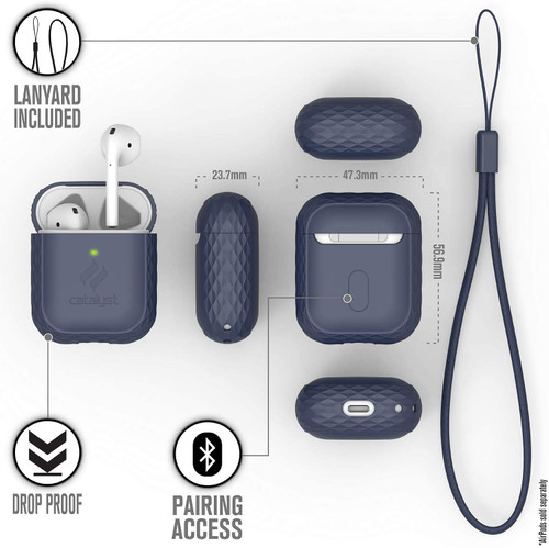 CATALYST Lanyard Case for AirPods 1 & 2 - Midnight Blue