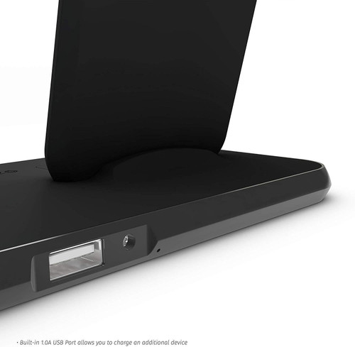 ZENS Aluminium Dual Wireless Charger + Dock 10W - Black