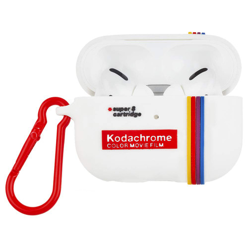 CASE-MATE Kodak AirPod Pro Case - White with Kodachrome Stripes