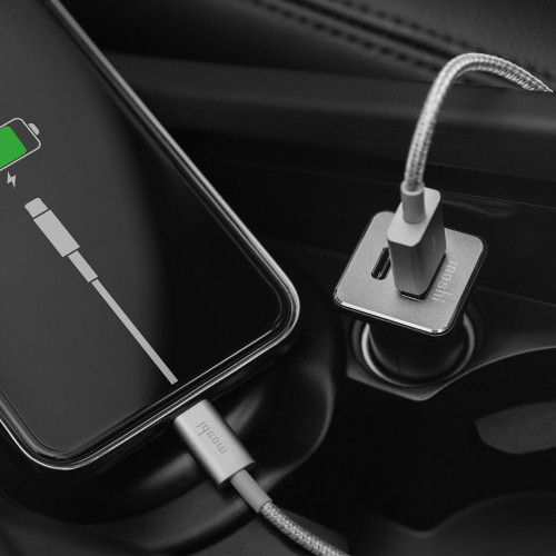 MOSHI QuikDuo Car Charger with USB-C and USB-A Port