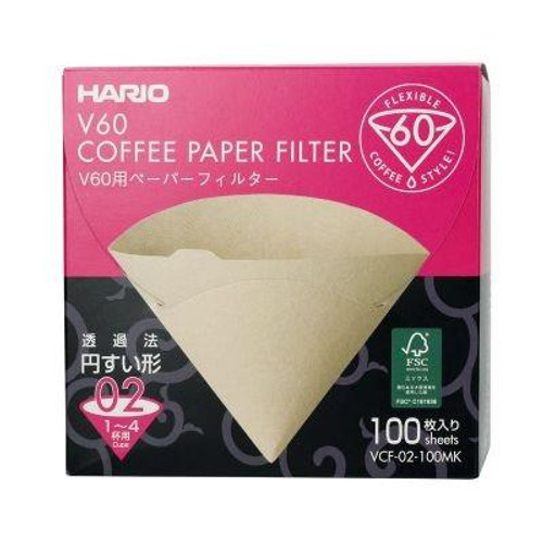 Hario - Misarashi Brown Paper Filters V60-02 - 100pcs