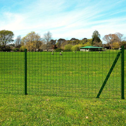 vidaXL Euro Fence Steel 25x0.8 m Green