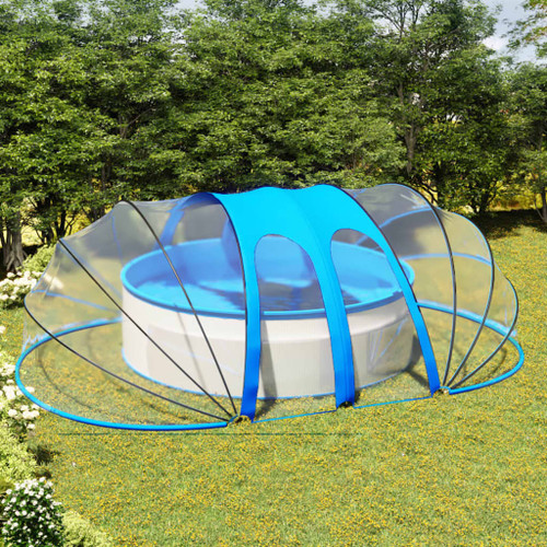 vidaXL Pool Dome Oval 620x410x205 cm