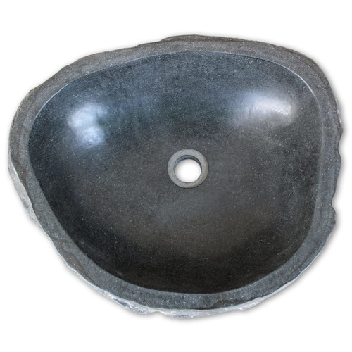 vidaXL Wash Basin River Stone