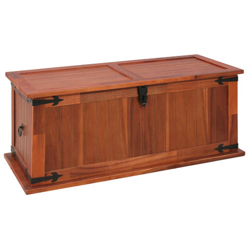 vidaXL Storage Chest 90x45x40 cm Solid Acacia Wood