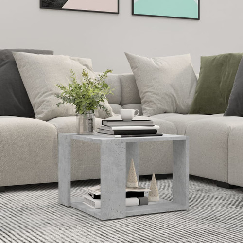 vidaXL Coffee Table Concrete Grey 40x40x30 cm Engineered Wood