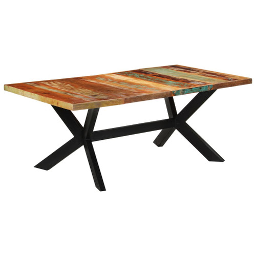 vidaXL Dining Table 200x100x74 cm Solid Wood Reclaimed