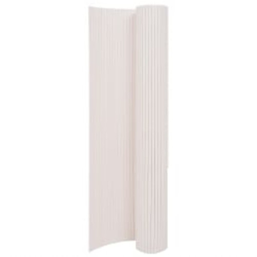 vidaXL Double-Sided Garden Fence 110x400 cm White