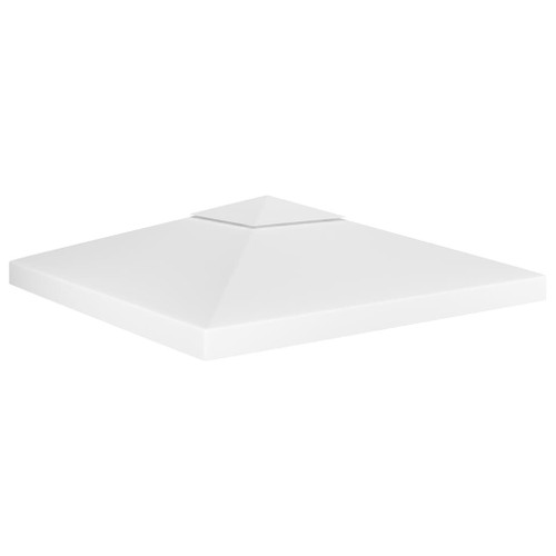 vidaXL 2-Tier Gazebo Top Cover 310 g/m² 3x3 m White