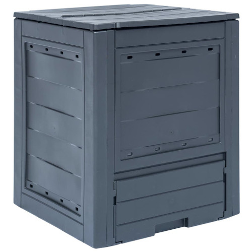 vidaXL Garden Composter Grey 60x60x73 cm 260 L