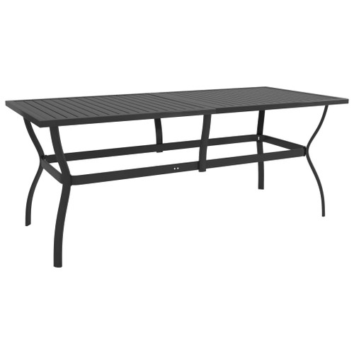 vidaXL Garden Table Anthracite 190x80x72 cm Steel