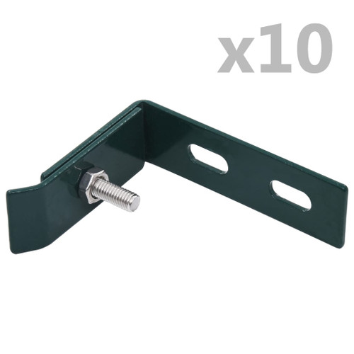 vidaXL Wall Corner Connector 10 Sets Green