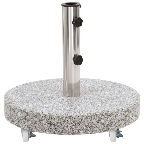 vidaXL Parasol Base Granite 30 kg Round Grey