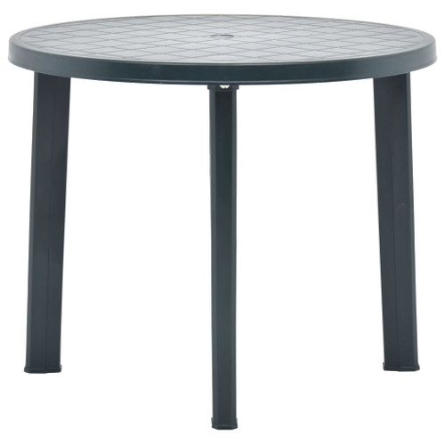 vidaXL Garden Table Green 89 cm Plastic