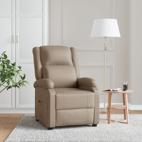 vidaXL Recliner Chair Cappuccino Faux Leather