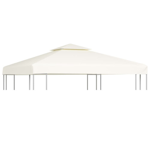 vidaXL Gazebo Cover Canopy Replacement 310 g / m² Cream White 3 x 3 m