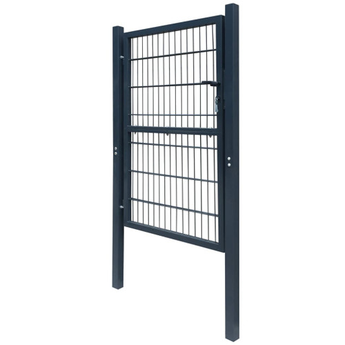 vidaXL 2D Fence Gate (Single) Anthracite Grey 106 x 170 cm