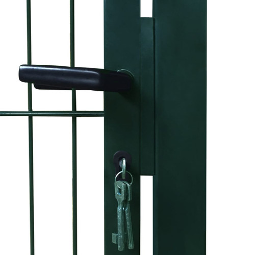 vidaXL 2D Fence Gate (Single) Green 106 x 170 cm vidaXL 2D Fence Gate (Single) Green 106 x 170 cm