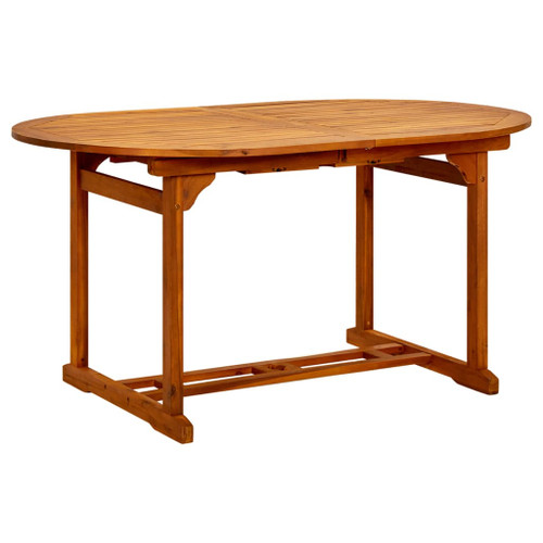 vidaXL Garden Table 200x100x75 cm Solid Acacia Wood