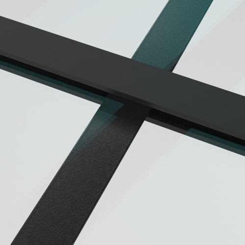 vidaXL Sliding Door ESG Glass and Aluminium 90x205 cm Black vidaXL Sliding Door ESG Glass and Aluminium 90x205 cm Black