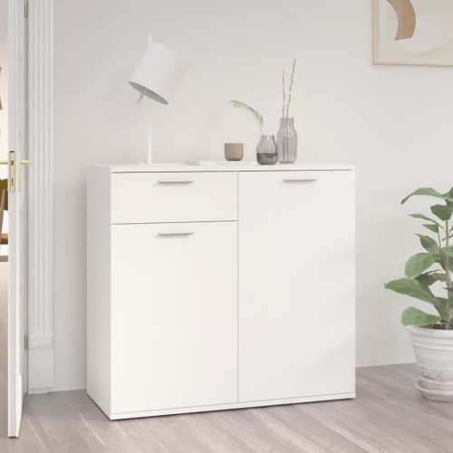 vidaXL Sideboard White 80x36x75 cm Engineered Wood