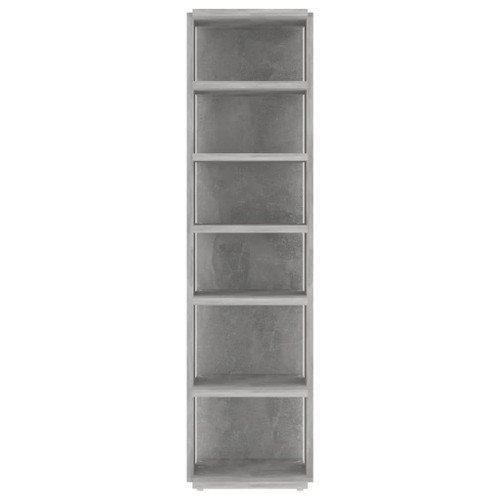 vidaXL Shoe Cabinet Concrete Grey 27.5x27x102 cm Engineered Wood