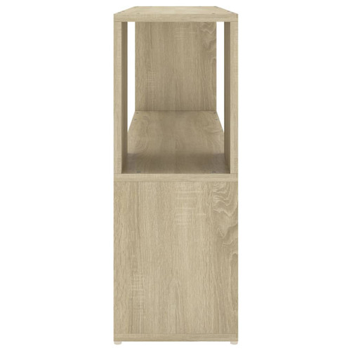 vidaXL Book Cabinet Sonoma Oak 100x24x63 cm Engineered Wood