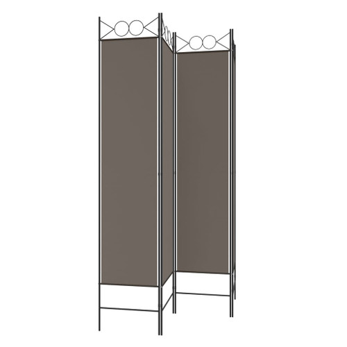 vidaXL 4-Panel Room Divider Anthracite 160x220 cm Fabric