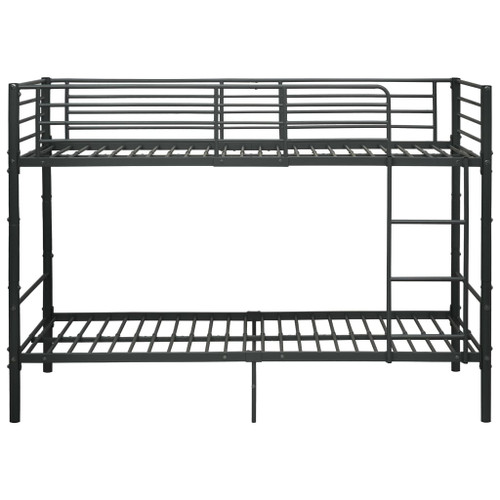 vidaXL Bunk Bed Black Metal 90x200 cm