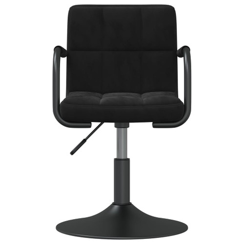 vidaXL Swivel Dining Chairs 4 pcs Black Velvet