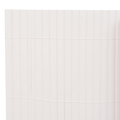 vidaXL Double-Sided Garden Fence 90x400 cm White vidaXL Double-Sided Garden Fence 90x400 cm White