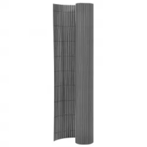 vidaXL Double-Sided Garden Fence 110x500 cm Grey