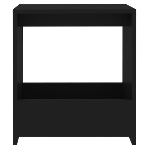 vidaXL Side Table Black 50x26x50 cm Engineered Wood