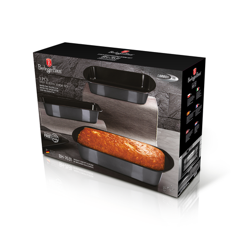 Berlinger Haus 3 Pieces Oblong & Loaf Baking Set Carbon Pro Collection