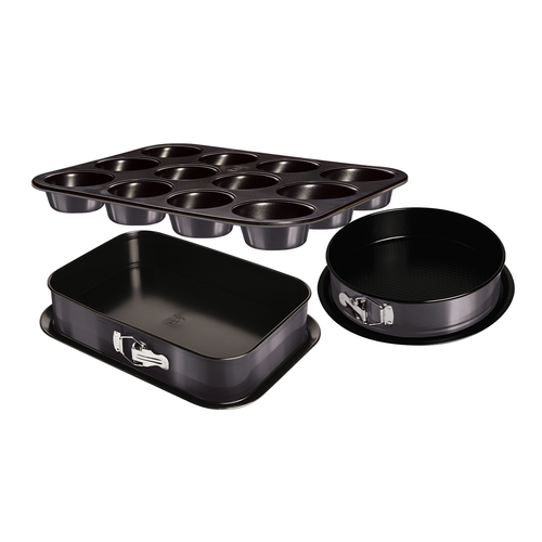 Berlinger Haus 3 Pieces Springform Set with Muffin Pan Carbon Pro Collection